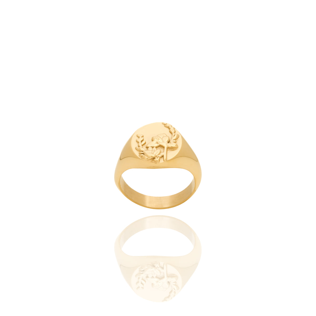 Floral Pinky Ring