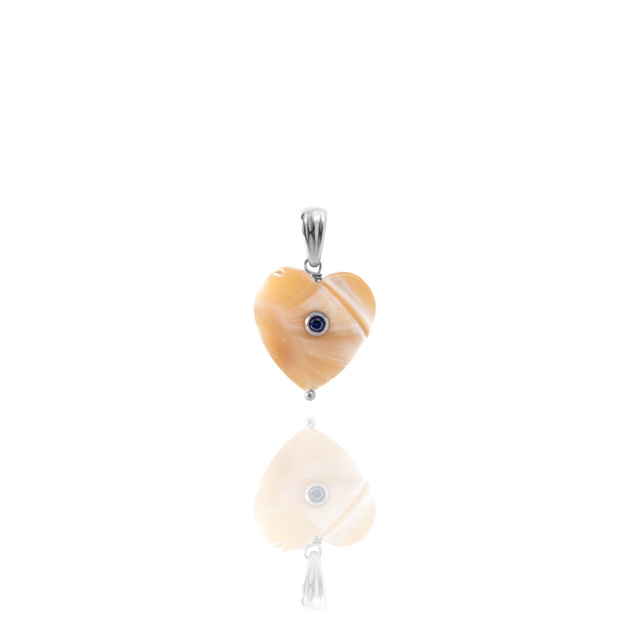 Ciondolo Heart Pearl Pond