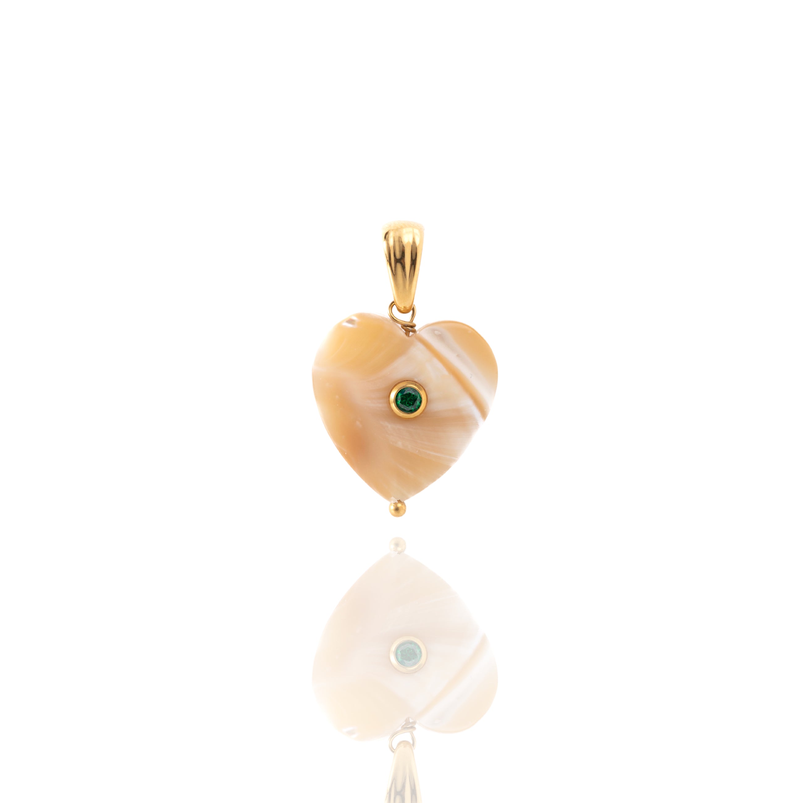 Ciondolo Corazón Perla Estanque -R