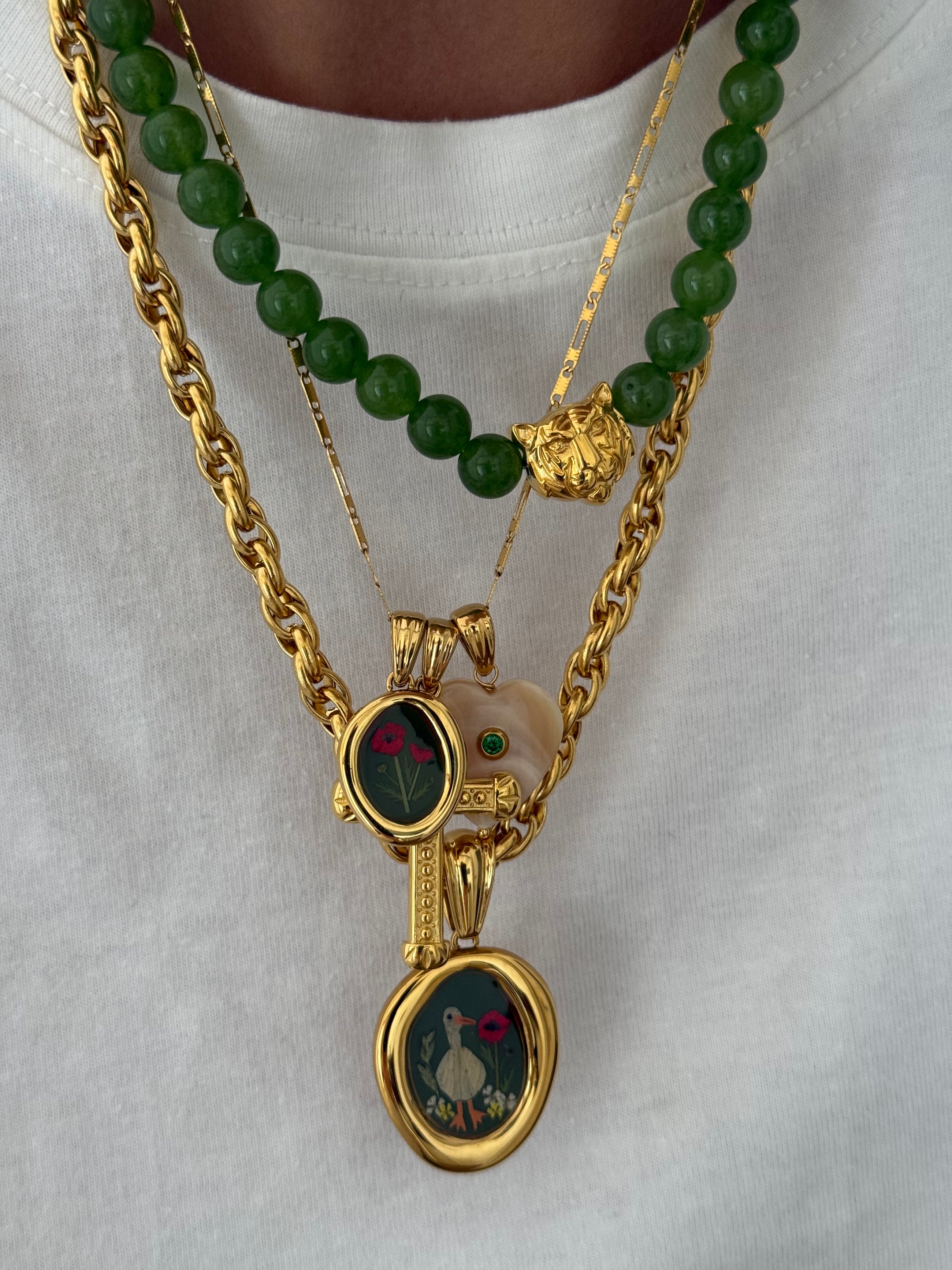 Heart Pearl Pond Pendant