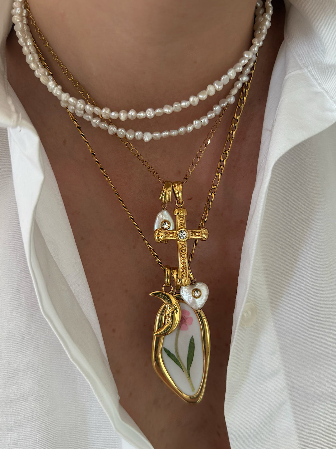 Chocker Cascade Pearls