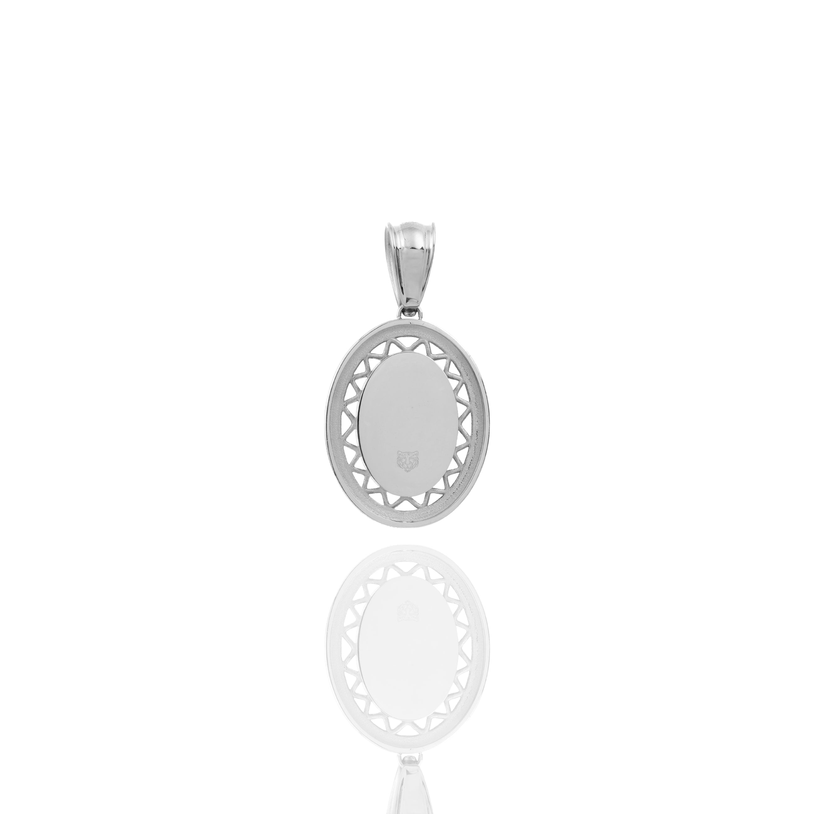 Ovaler Anhänger mit Calla-Lilie. (Limitierte Auflage)