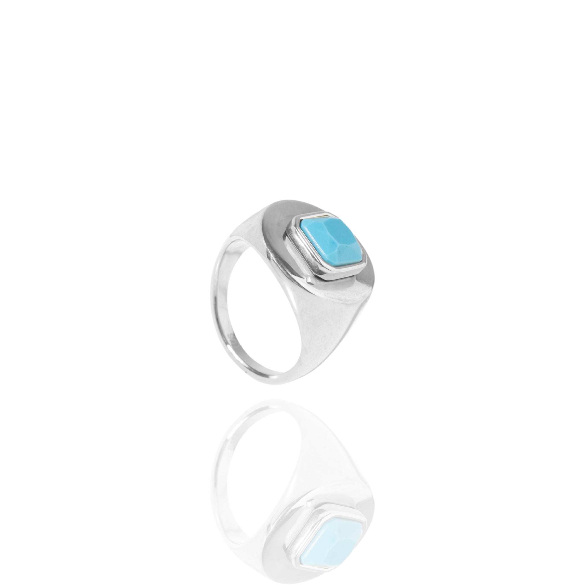 Anillo con piedra turquesa