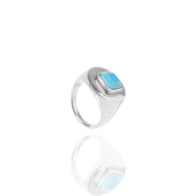 Anillo con piedra turquesa