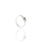 Anello con agata verde