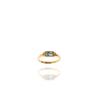 Anello con agata verde