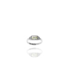 Anello con agata verde