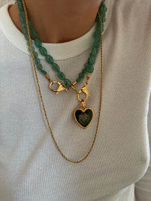 Ciondolo Gran Pétalos Verdes-R