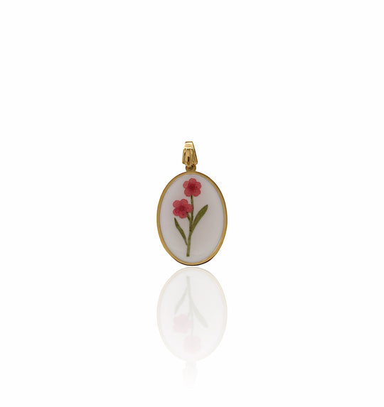 Solitary Twin Blossom-R Pendant (Minor Defects)