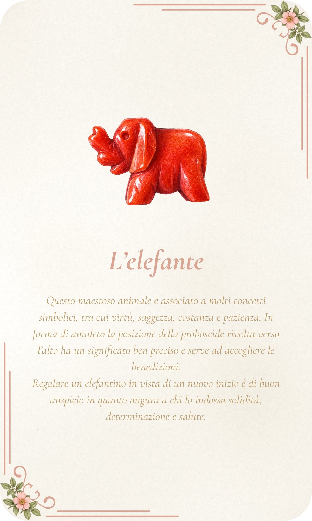 Elefant aus Koralle