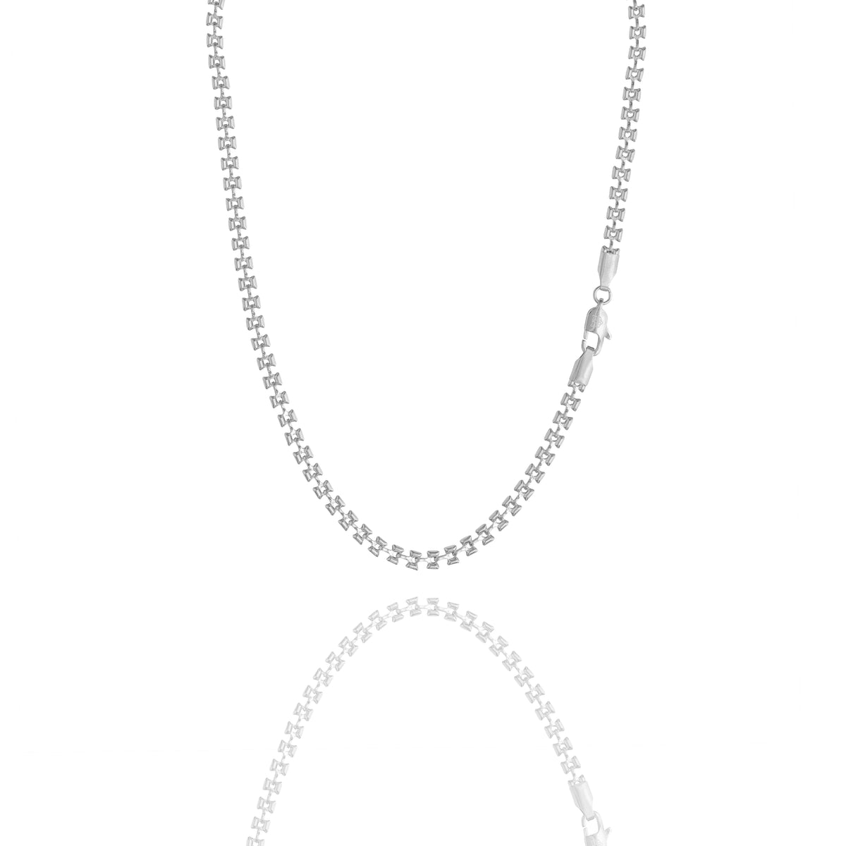 Collana con maglia fiocchetto