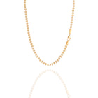 Collana con maglia fiocchetto