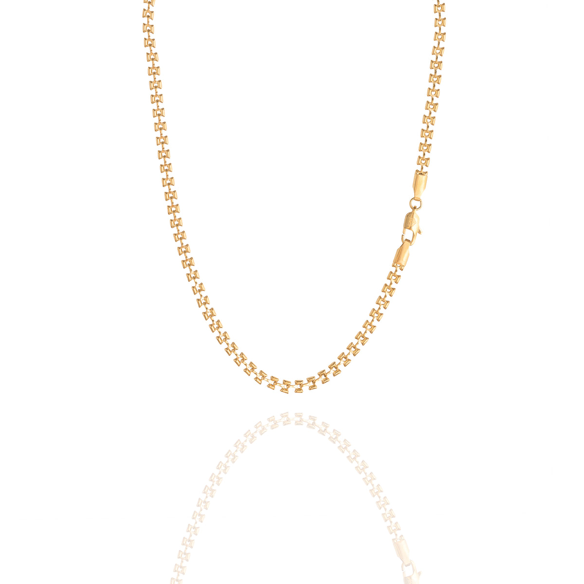 Collana con maglia fiocchetto