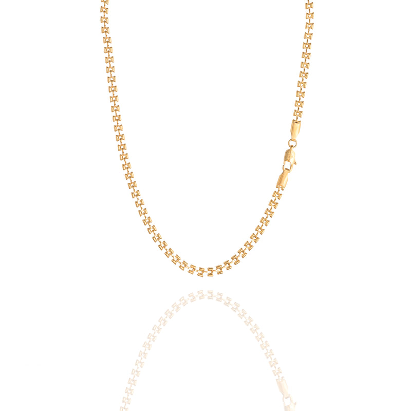 Collana con maglia fiocchetto