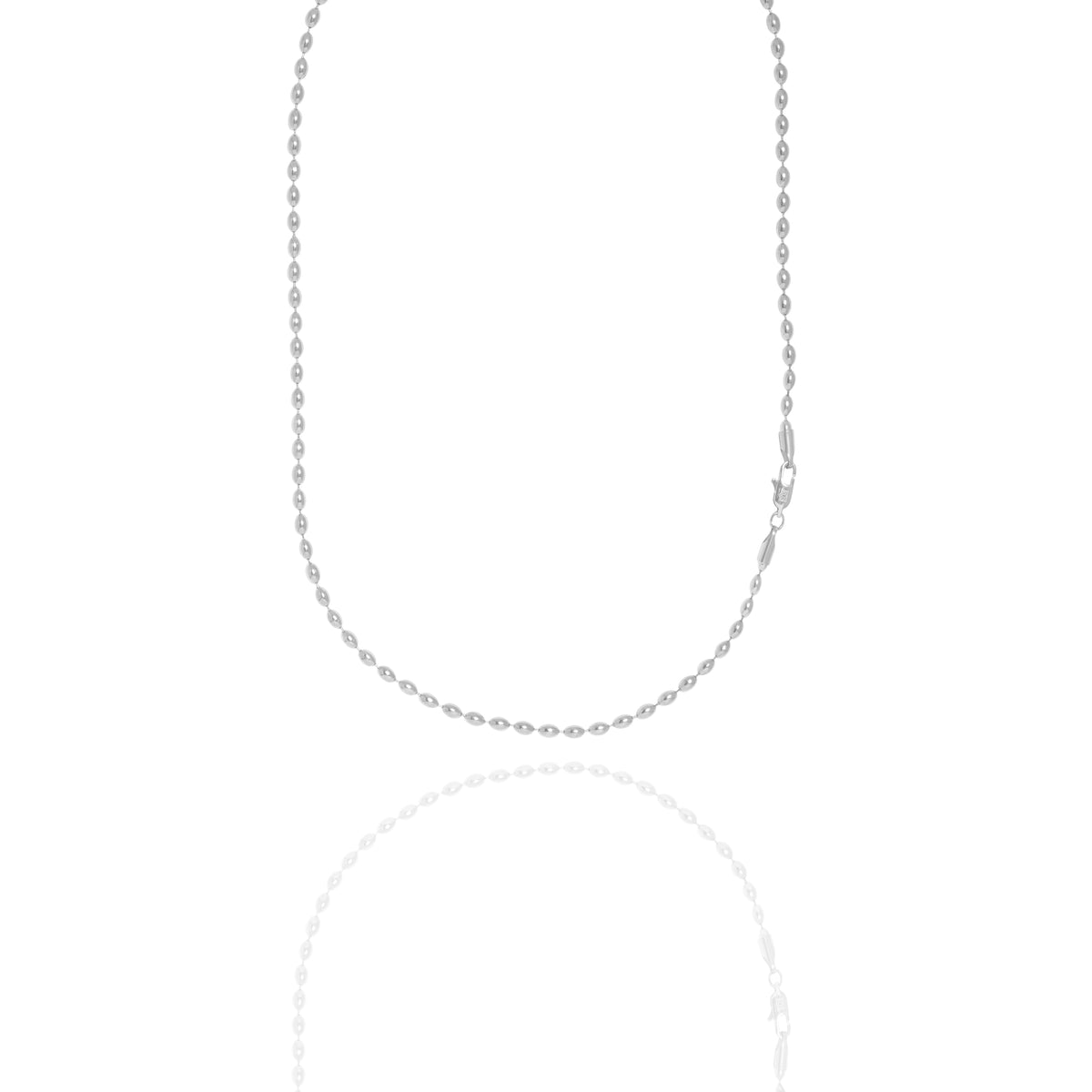 Collana con maglia ovale