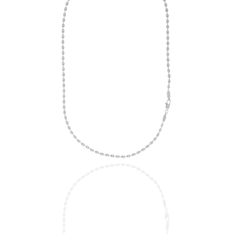 Collana con maglia ovale
