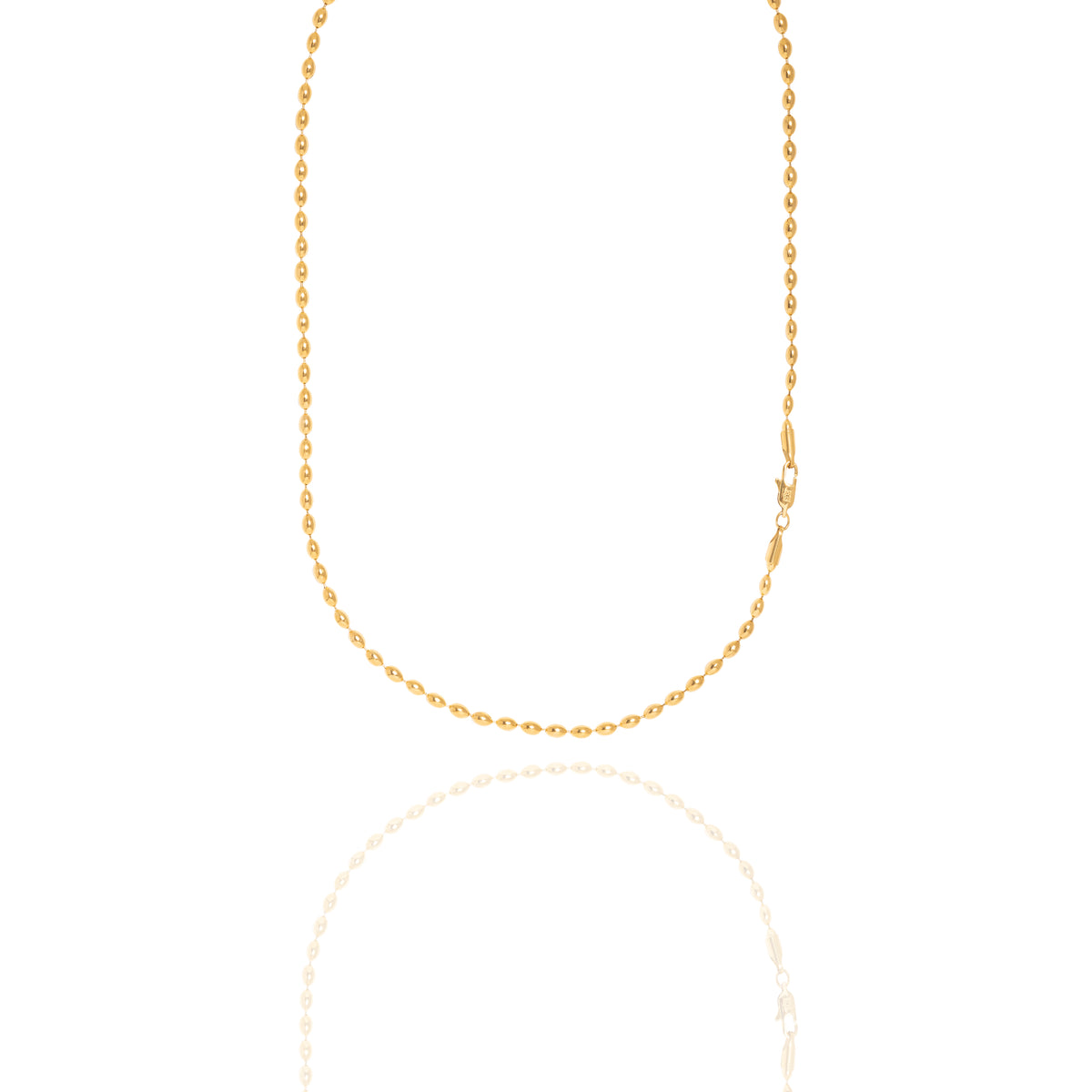 Collana con maglia ovale