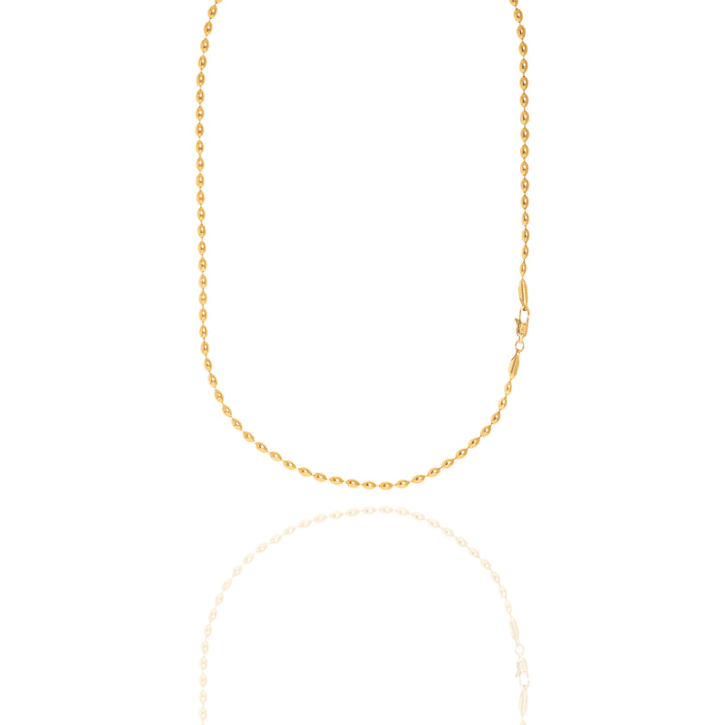 Collana con maglia ovale