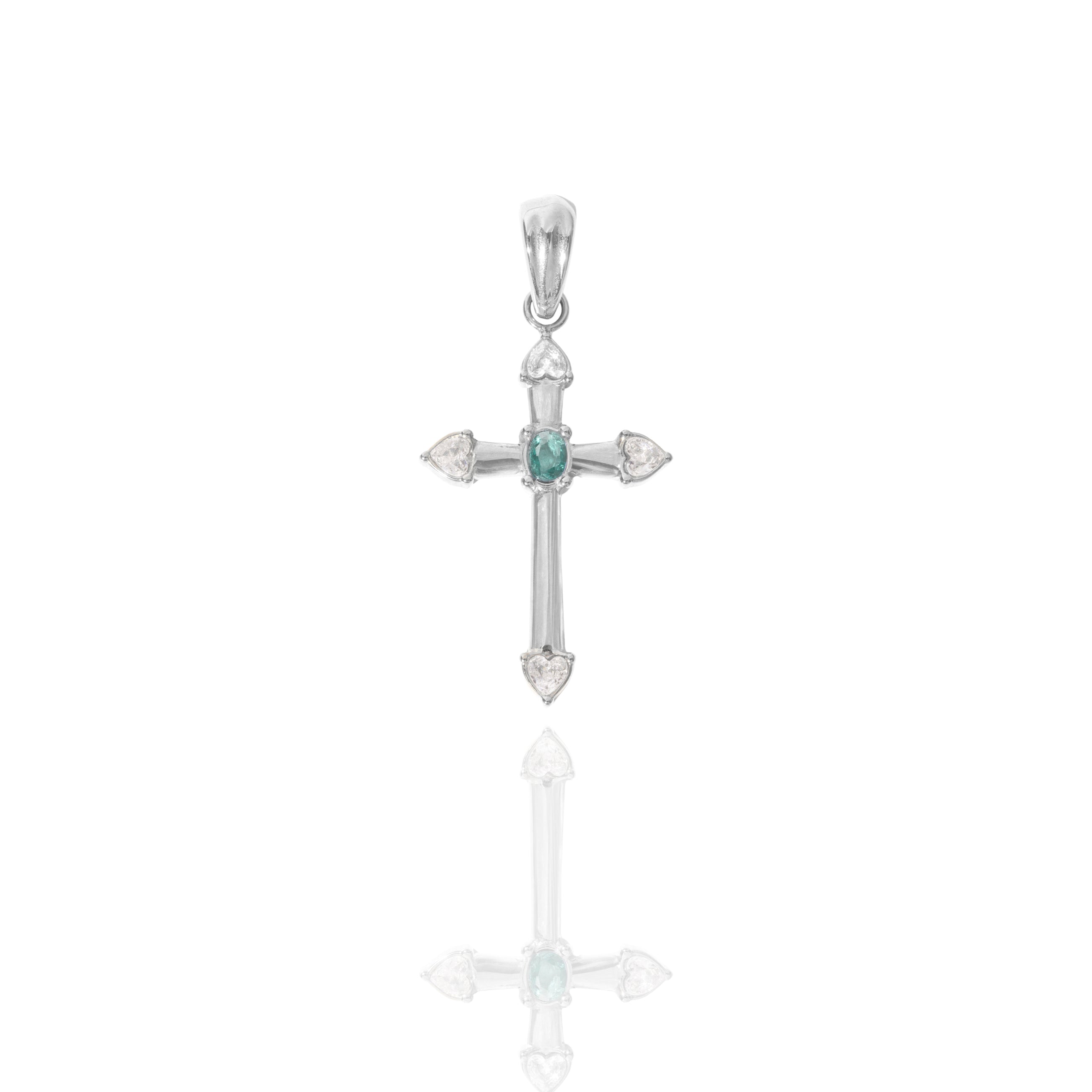 Ciondolo Croce con swarovski