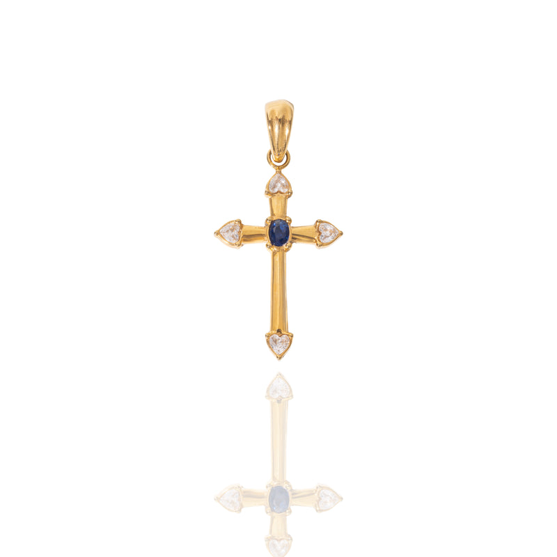Ciondolo Croce con swarovski