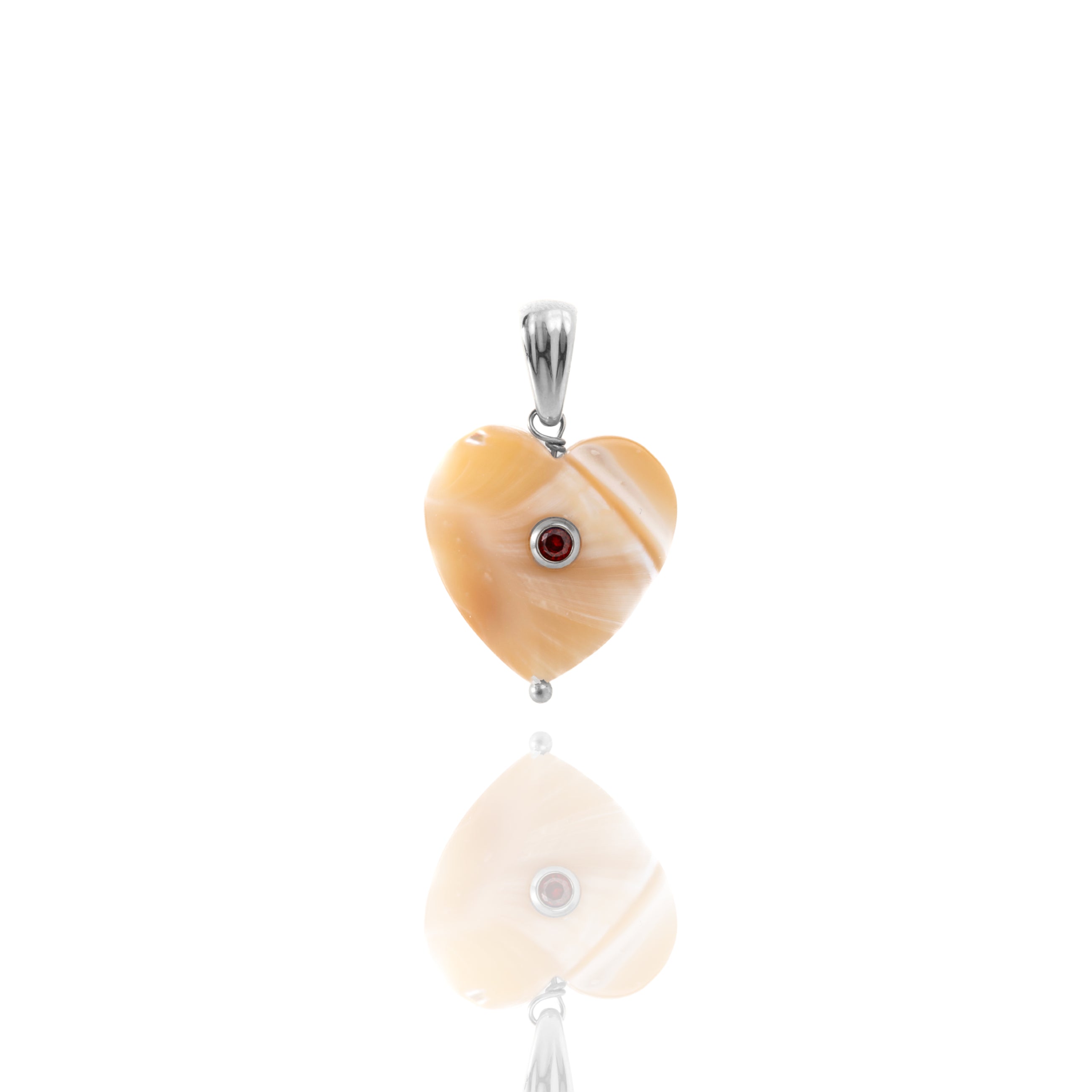 Ciondolo Corazón Perla Estanque -R