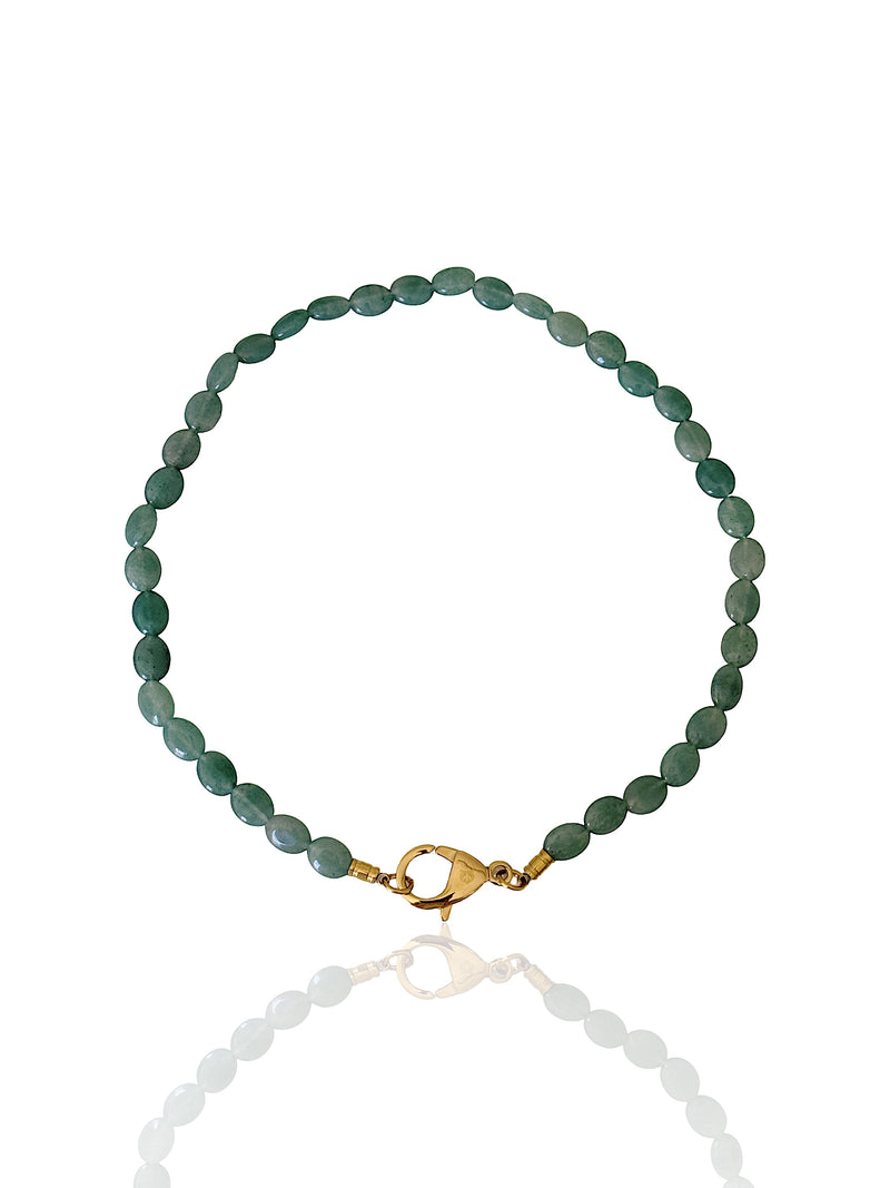 Collar Brillo Verde – Piedras Oscuras