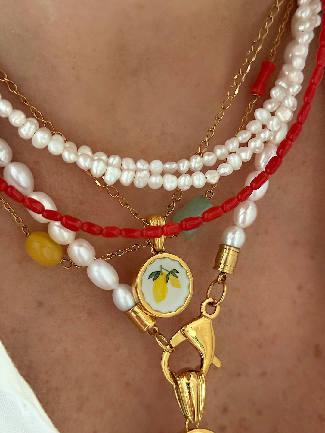 Collier Corallo Blossom