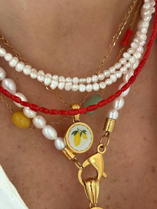 Collier Corallo Blossom