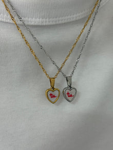 Paire de pendentifs cœur TOI