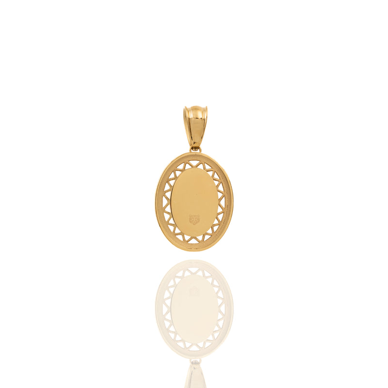 CIONDOLO OVALE CON CALLA. (LIMITED)