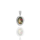 PENDANT WITH DUCK AND POPPY.