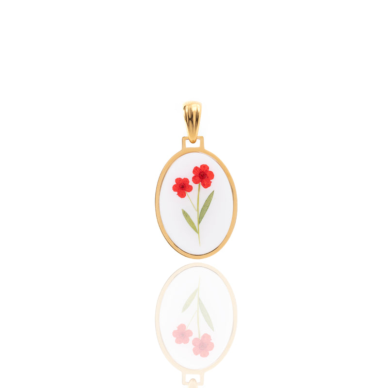 Solitary Twin Blossom Pendant