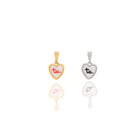 Paire de pendentifs cœur TOI