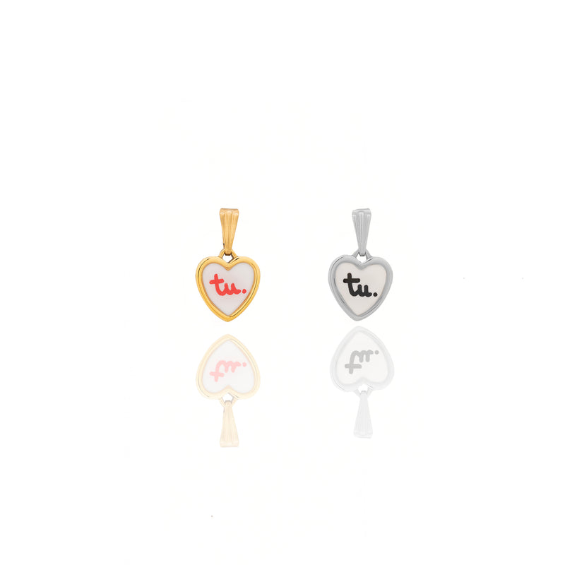 Pair of heart pendants YOU