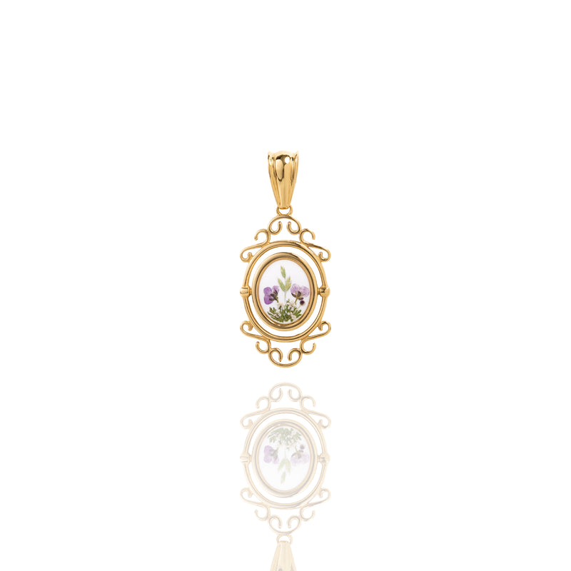 Vintage Violettes Pendant