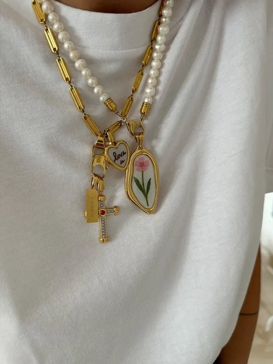 Ciondolo Gold & Silver Tag (Personalizzabile)