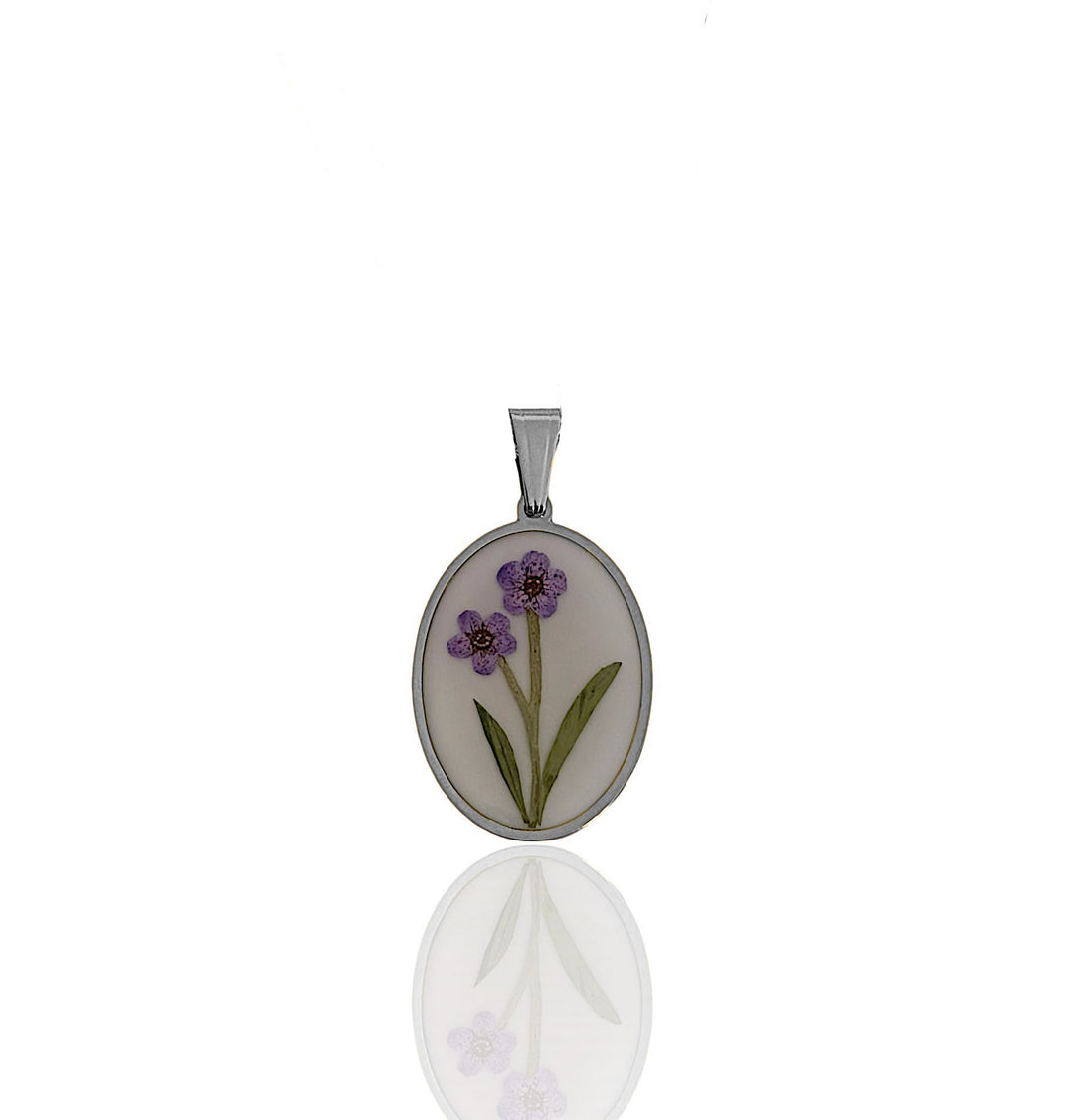 Solitary Twin Blossom-R Pendant (Minor Defects)