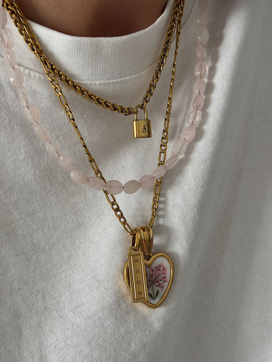 Ciondolo Rosè Petal (Vintage Shape)