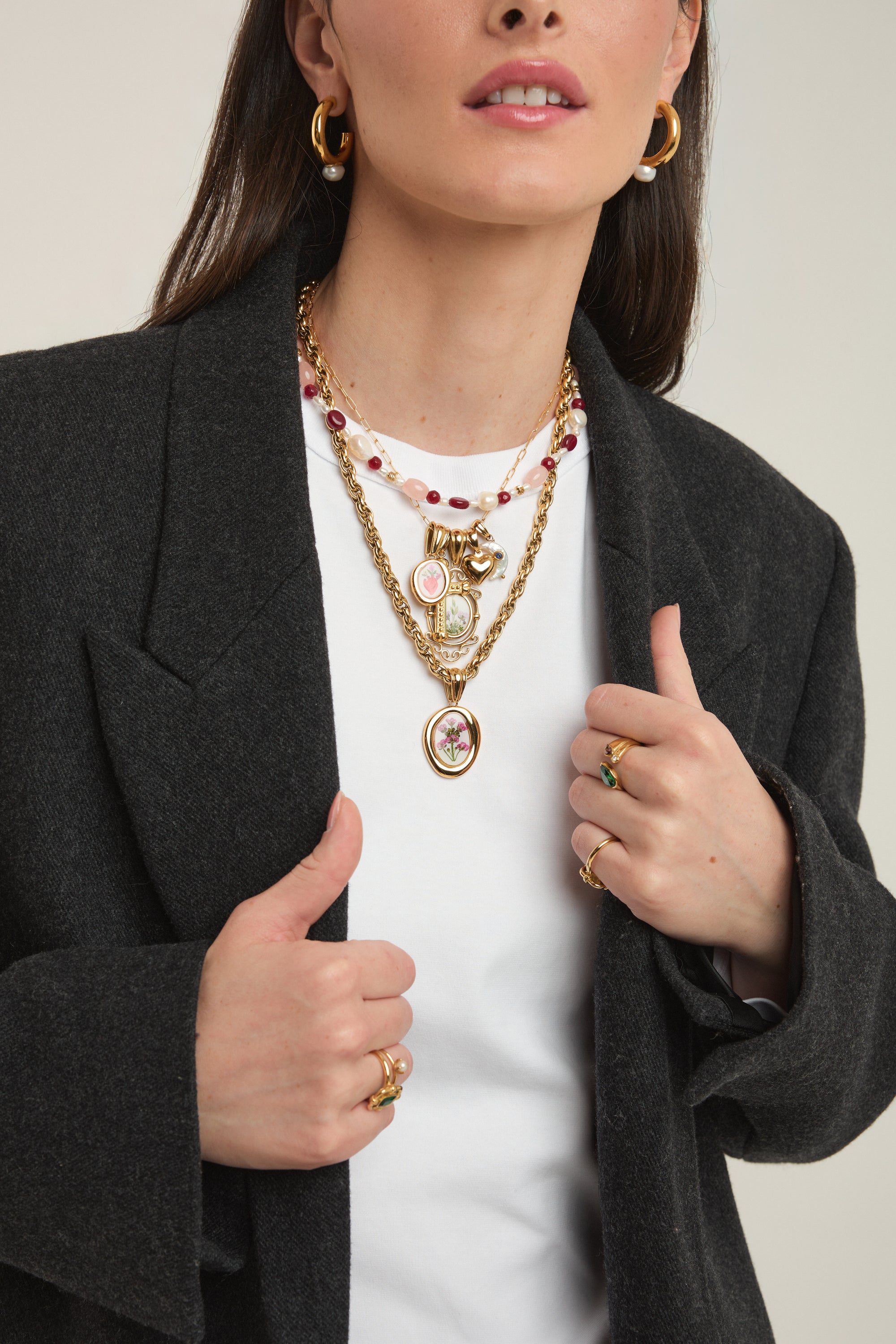 Collier PEARLS IN FIRE